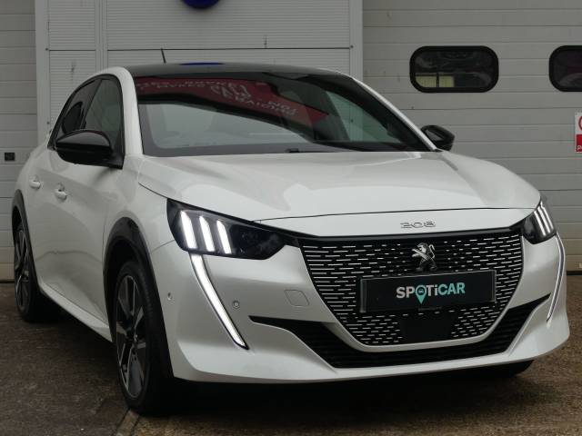 Peugeot e-208 0.0 100kW GT 50kWh 5dr Auto Hatchback Electric WHITE