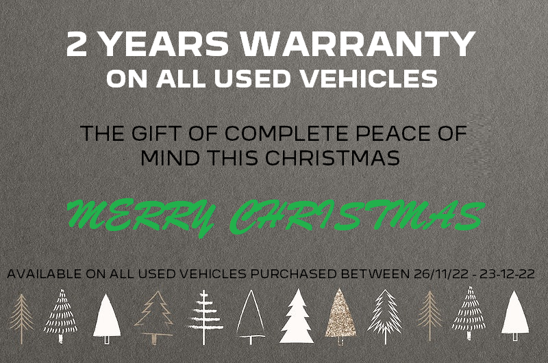 2 YEARS WARRANTY ON ALL USED VEHICLES