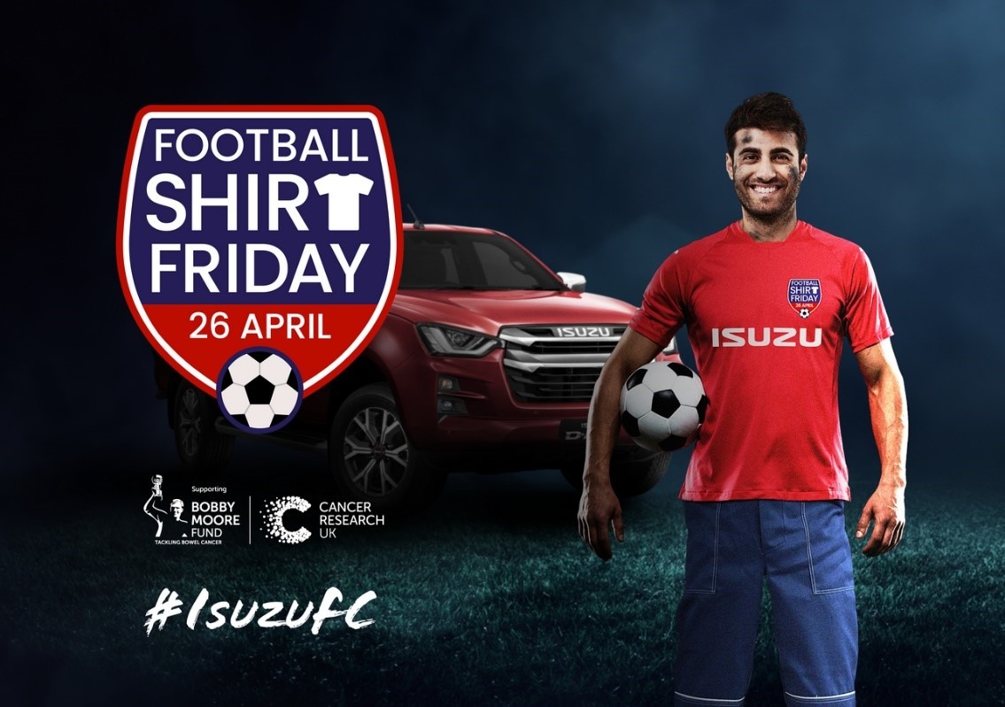 Fussell Wadman supporting Football SHIRT Friday 26th April