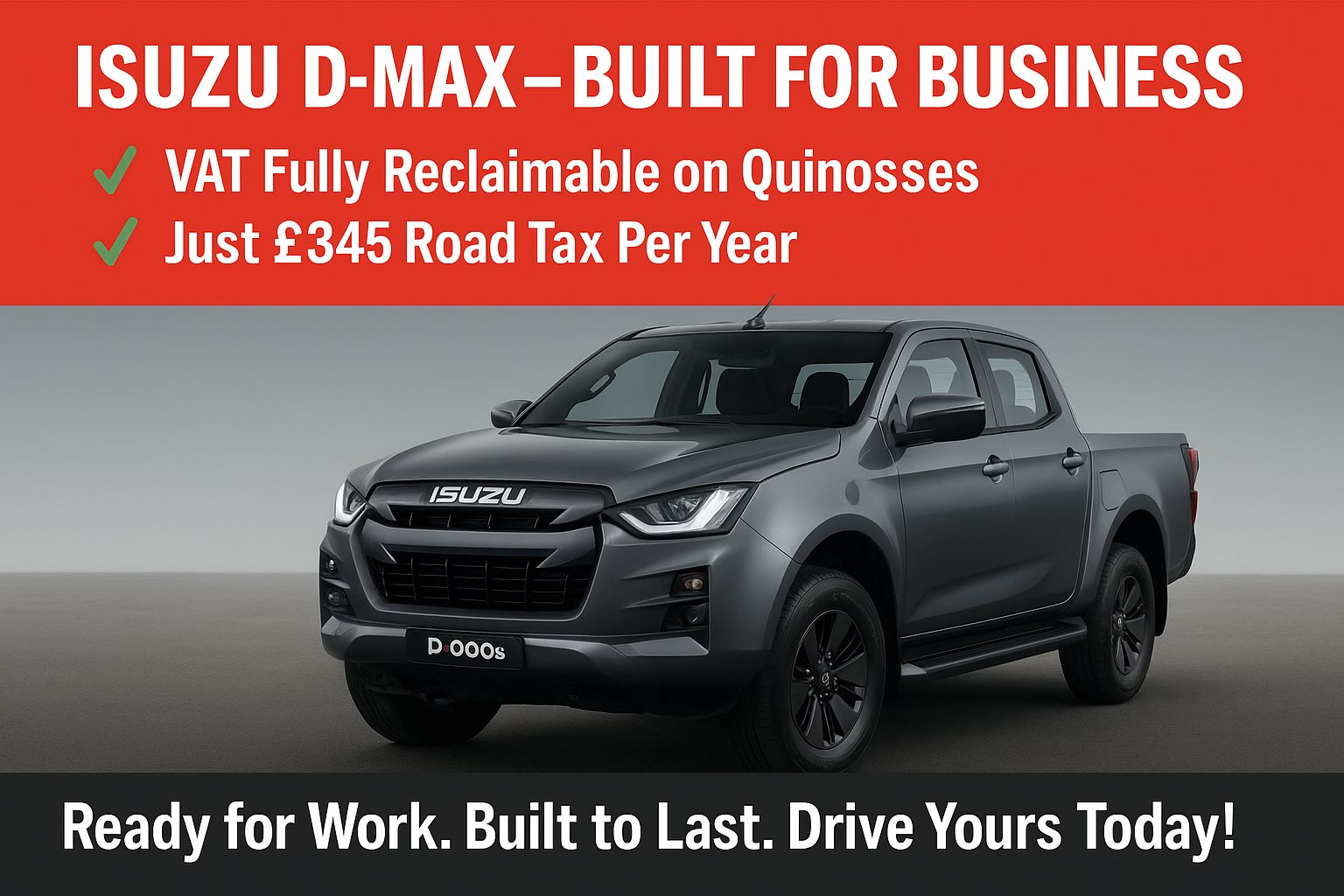 Isuzu VAT Fully Reclaimable & £345 RFL