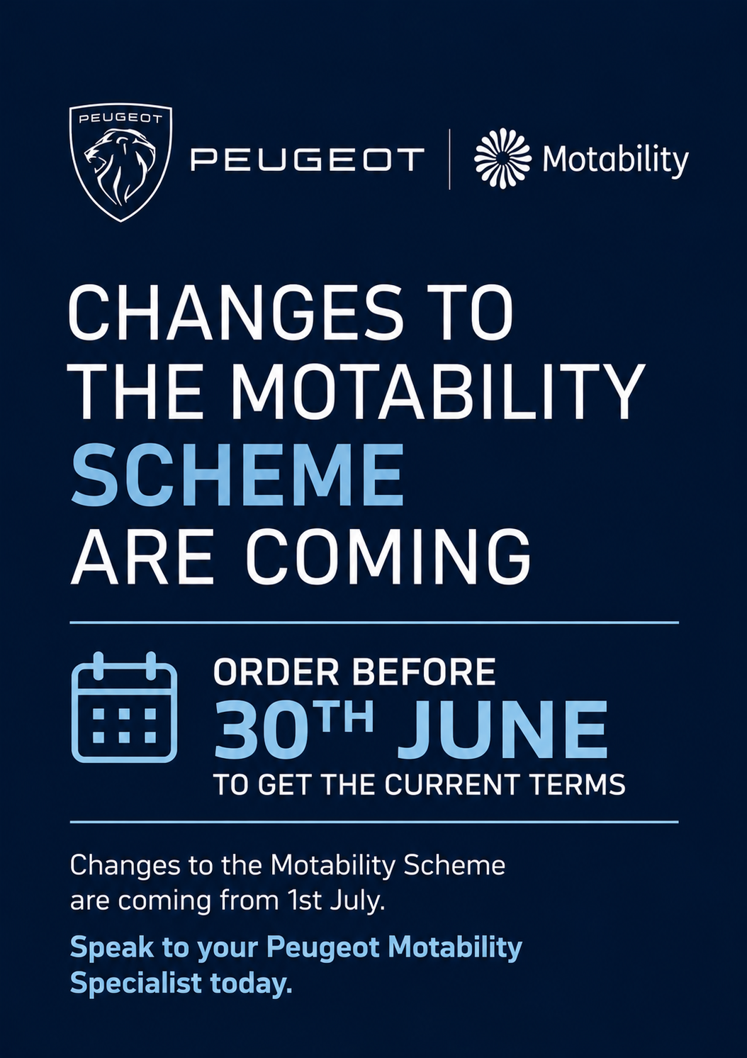 Motability Scheme Changes