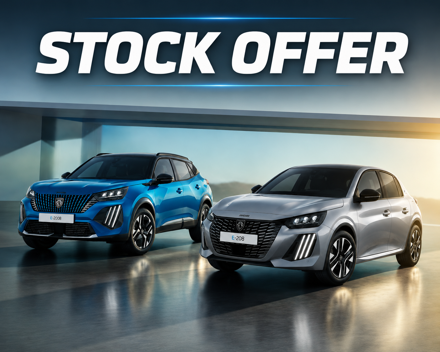 E208 + E2008 STOCK OFFERS!