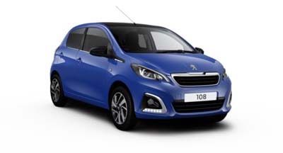 Peugeot 108 - Available In Calvi Blue